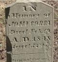 John G Gorby headstone, Bowman Cemetery